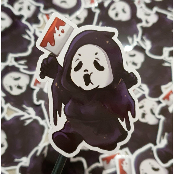 Chibi Ghost Vinyl Sticker