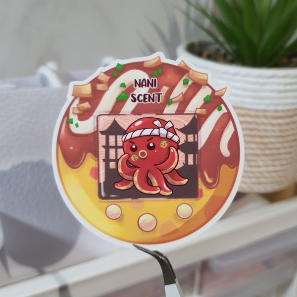 Takoyaki Tamagotchi Vinyl Sticker