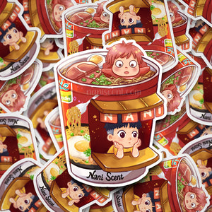 Anime Noodle Cup Vinyl Sticker